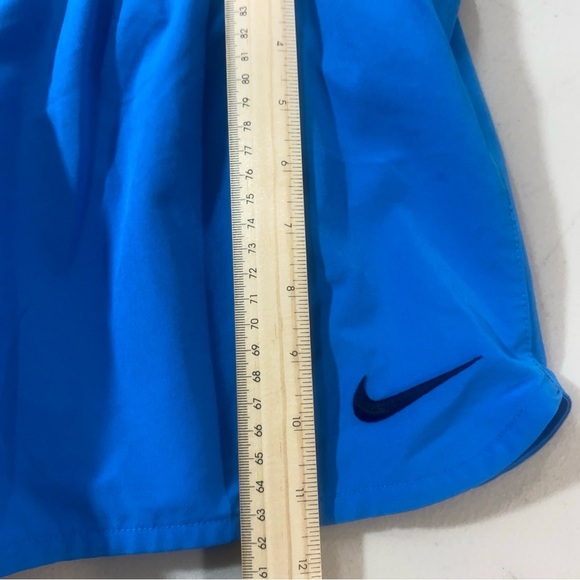 Nike Dri-Fit Running Shorts Medium Blue Just Do It Lined Athletic Gym - Picture 9 of 12